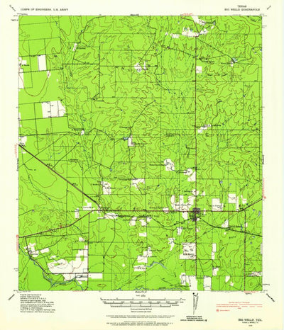 United States Geological Survey Big Wells, TX (1939, 62500-Scale) digital map