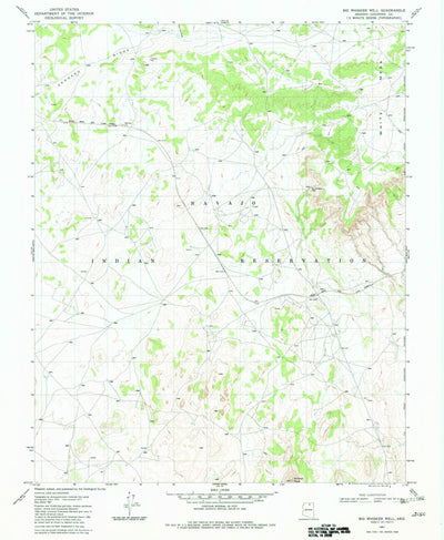 United States Geological Survey Big Whisker Well, AZ (1981, 24000-Scale) digital map