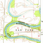 United States Geological Survey Big Woods SW, ND-MN (1966, 24000-Scale) digital map