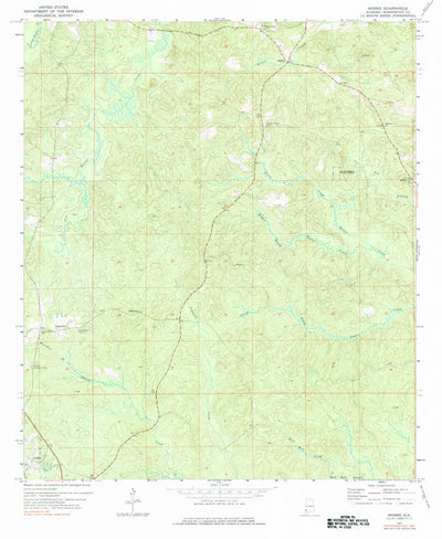 United States Geological Survey Bigbee, AL (1971, 24000-Scale) digital map