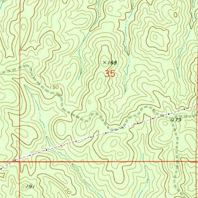United States Geological Survey Bigbee, AL (1971, 24000-Scale) digital map