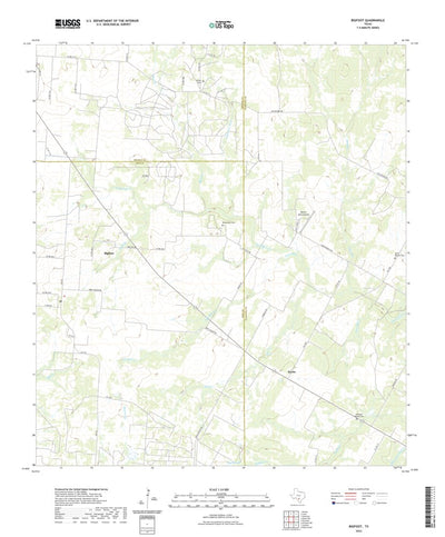 United States Geological Survey Bigfoot, TX (2022, 24000-Scale) digital map