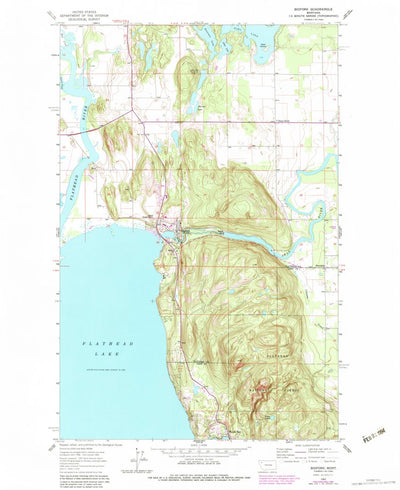United States Geological Survey Bigfork, MT (1962, 24000-Scale) digital map
