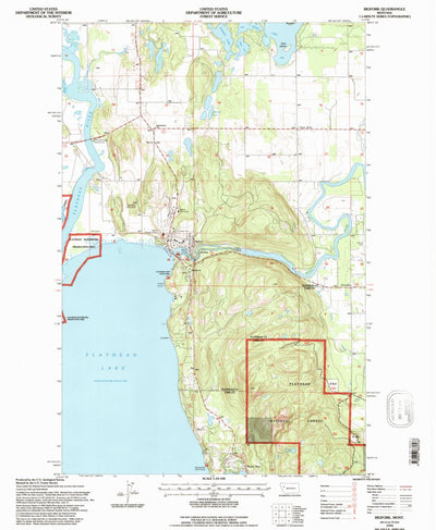 United States Geological Survey Bigfork, MT (1994, 24000-Scale) digital map