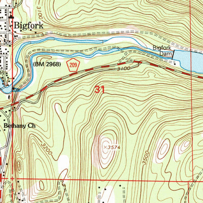 United States Geological Survey Bigfork, MT (1994, 24000-Scale) digital map