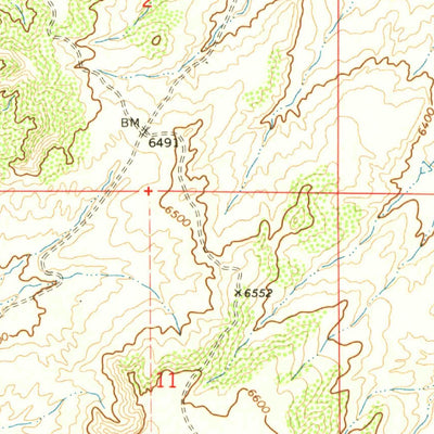 United States Geological Survey Bighole Butte, CO (1969, 24000-Scale) digital map
