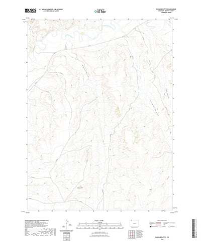 United States Geological Survey Bighole Butte, CO (2022, 24000-Scale) digital map