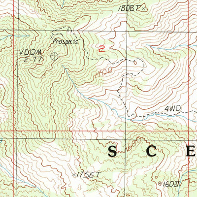 United States Geological Survey Bighorn Basin, CA (1984, 24000-Scale) digital map