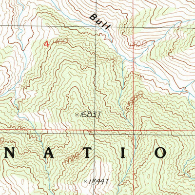 United States Geological Survey Bighorn Basin, CA (1984, 24000-Scale) digital map