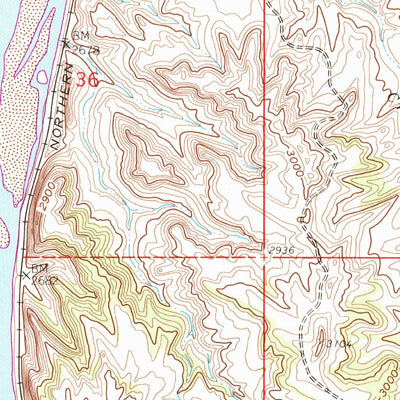 United States Geological Survey Bighorn, MT (1960, 24000-Scale) digital map