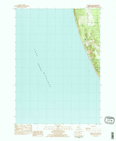United States Geological Survey Bigsbie Lake, MI (1983, 24000-Scale) digital map