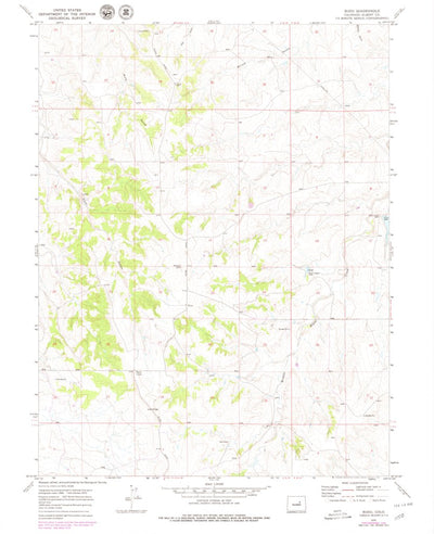United States Geological Survey Bijou, CO (1970, 24000-Scale) digital map