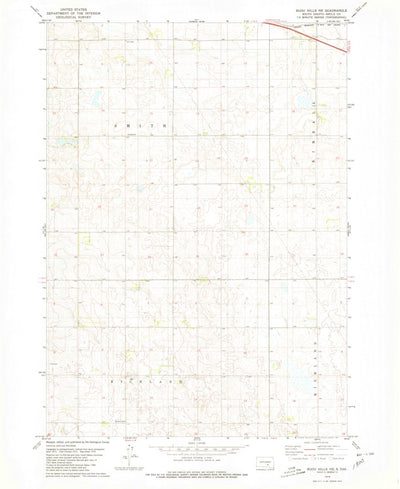 United States Geological Survey Bijou Hills NE, SD (1979, 24000-Scale) digital map