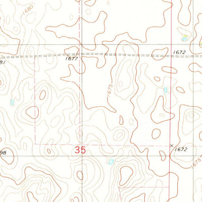 United States Geological Survey Bijou Hills NE, SD (1979, 24000-Scale) digital map
