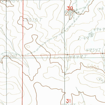 United States Geological Survey Bill SE, WY (1984, 24000-Scale) digital map
