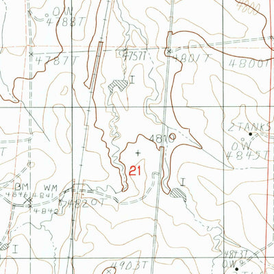 United States Geological Survey Bill SE, WY (1984, 24000-Scale) digital map