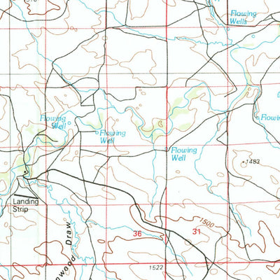 United States Geological Survey Bill, WY (1979, 100000-Scale) digital map