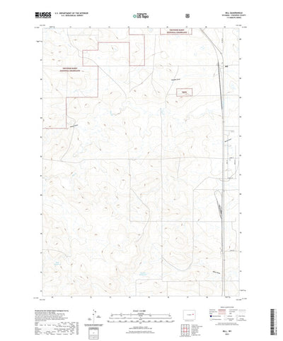 United States Geological Survey Bill, WY (2021, 24000-Scale) digital map