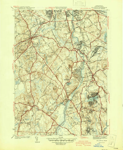 United States Geological Survey Billerica, MA (1941, 31680-Scale) digital map