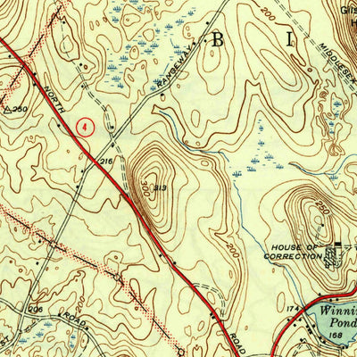 United States Geological Survey Billerica, MA (1941, 31680-Scale) digital map