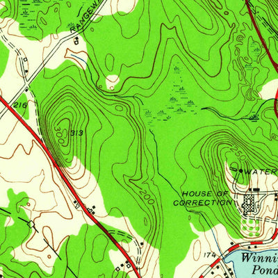 United States Geological Survey Billerica, MA (1950, 24000-Scale) digital map