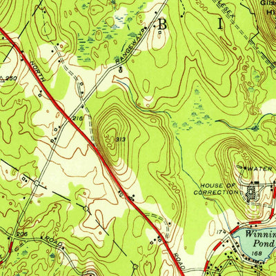 United States Geological Survey Billerica, MA (1950, 31680-Scale) digital map