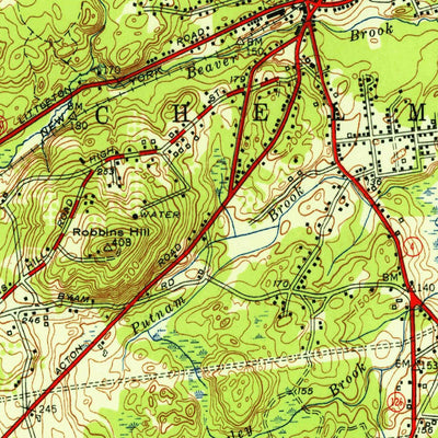 United States Geological Survey Billerica, MA (1950, 31680-Scale) digital map