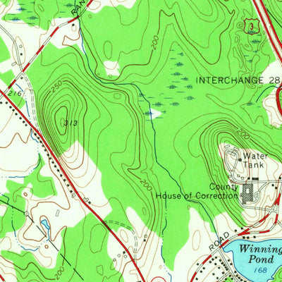 United States Geological Survey Billerica, MA (1965, 24000-Scale) digital map