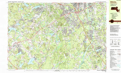 United States Geological Survey Billerica, MA (1987, 25000-Scale) digital map