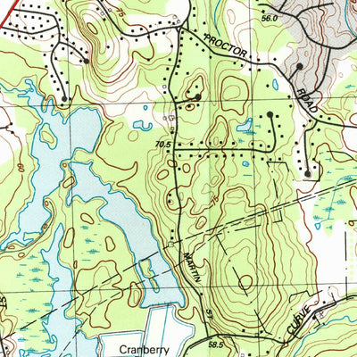 United States Geological Survey Billerica, MA (1987, 25000-Scale) digital map