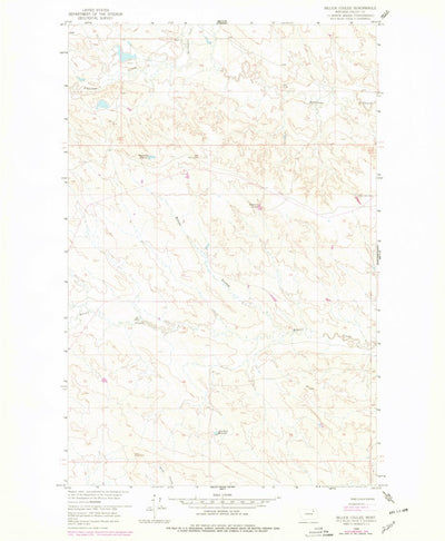 United States Geological Survey Billick Coulee, MT (1958, 24000-Scale) digital map