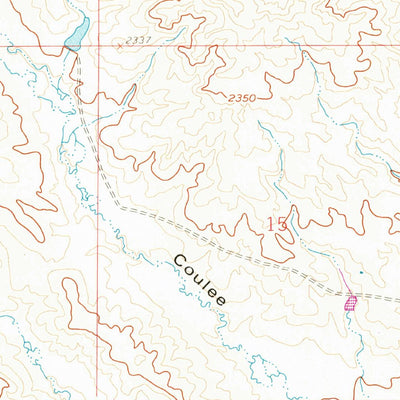 United States Geological Survey Billick Coulee, MT (1958, 24000-Scale) digital map