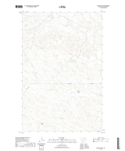 United States Geological Survey Billick Coulee, MT (2020, 24000-Scale) digital map