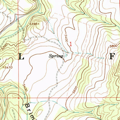 United States Geological Survey Billies Mountain, UT (1967, 24000-Scale) digital map