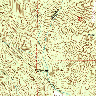 United States Geological Survey Billies Mountain, UT (1967, 24000-Scale) digital map