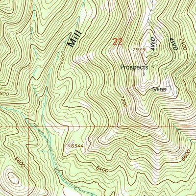 United States Geological Survey Billies Mountain, UT (1994, 24000-Scale) digital map