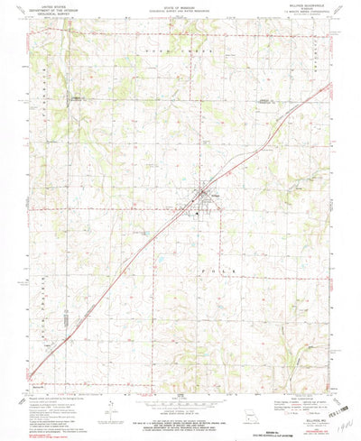 United States Geological Survey Billings, MO (1969, 24000-Scale) digital map