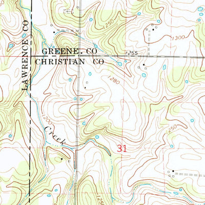 United States Geological Survey Billings, MO (1969, 24000-Scale) digital map