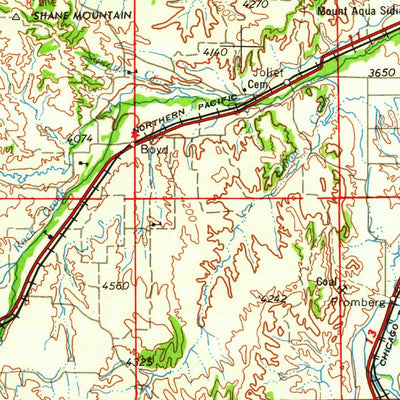 United States Geological Survey Billings, MT-WY (1958, 250000-Scale) digital map