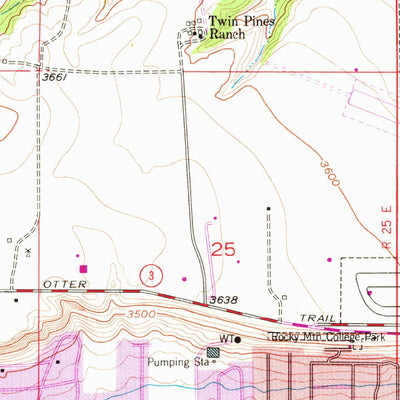 United States Geological Survey Billings West, MT (1957, 24000-Scale) digital map