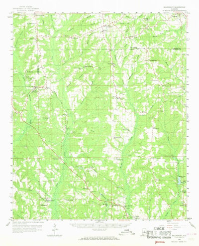 United States Geological Survey Billingsley, AL (1959, 62500-Scale) digital map