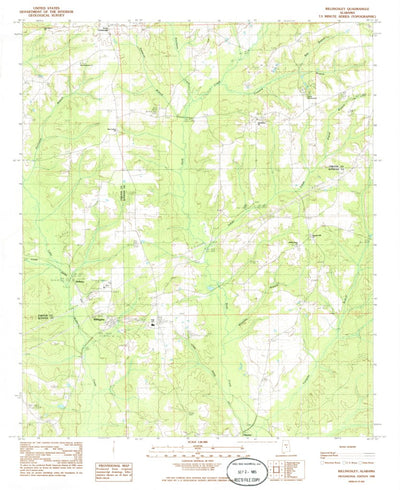 United States Geological Survey Billingsley, AL (1984, 24000-Scale) digital map