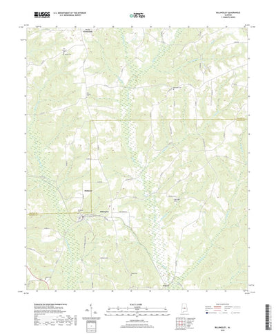 United States Geological Survey Billingsley, AL (2020, 24000-Scale) digital map