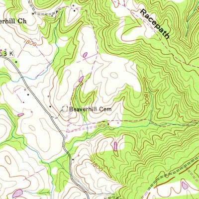 United States Geological Survey Billingsley Gap, TN (1956, 24000-Scale) digital map