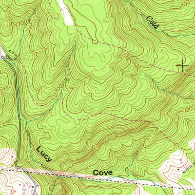 United States Geological Survey Billingsley Gap, TN (1956, 24000-Scale) digital map