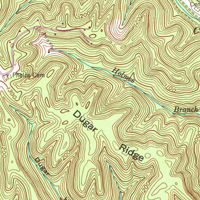 United States Geological Survey Billows, KY (1952, 24000-Scale) digital map