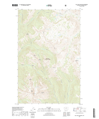 United States Geological Survey Billy Goat Mountain, WA (2020, 24000-Scale) digital map