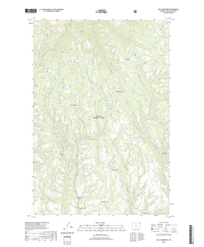 United States Geological Survey Billy Meadows, OR (2020, 24000-Scale) digital map
