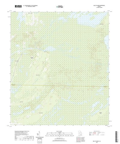 United States Geological Survey Billys Island, GA (2020, 24000-Scale) digital map