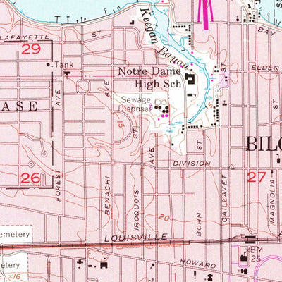 United States Geological Survey Biloxi, MS (1954, 24000-Scale) digital map